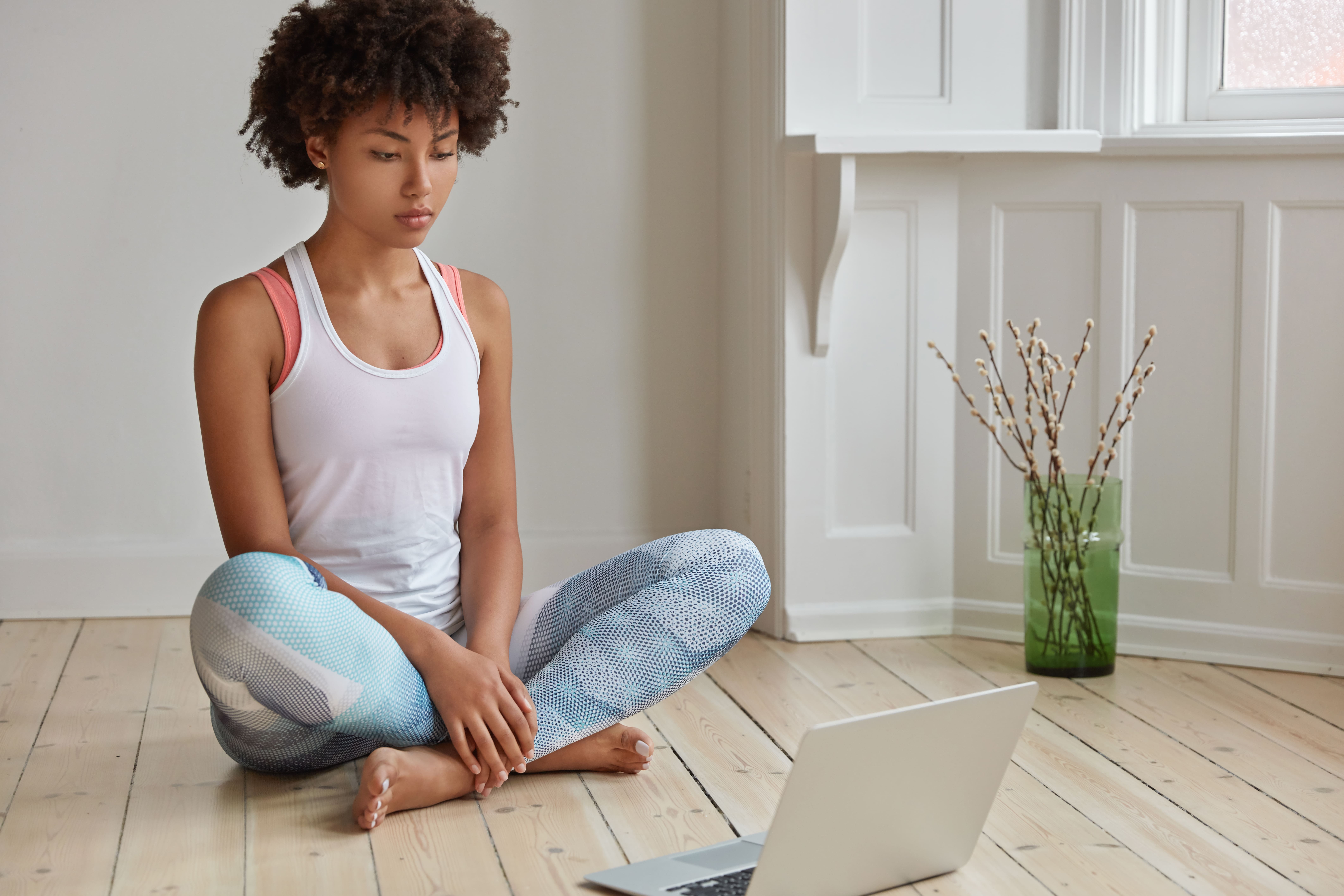 Vinyasa yoga flow session